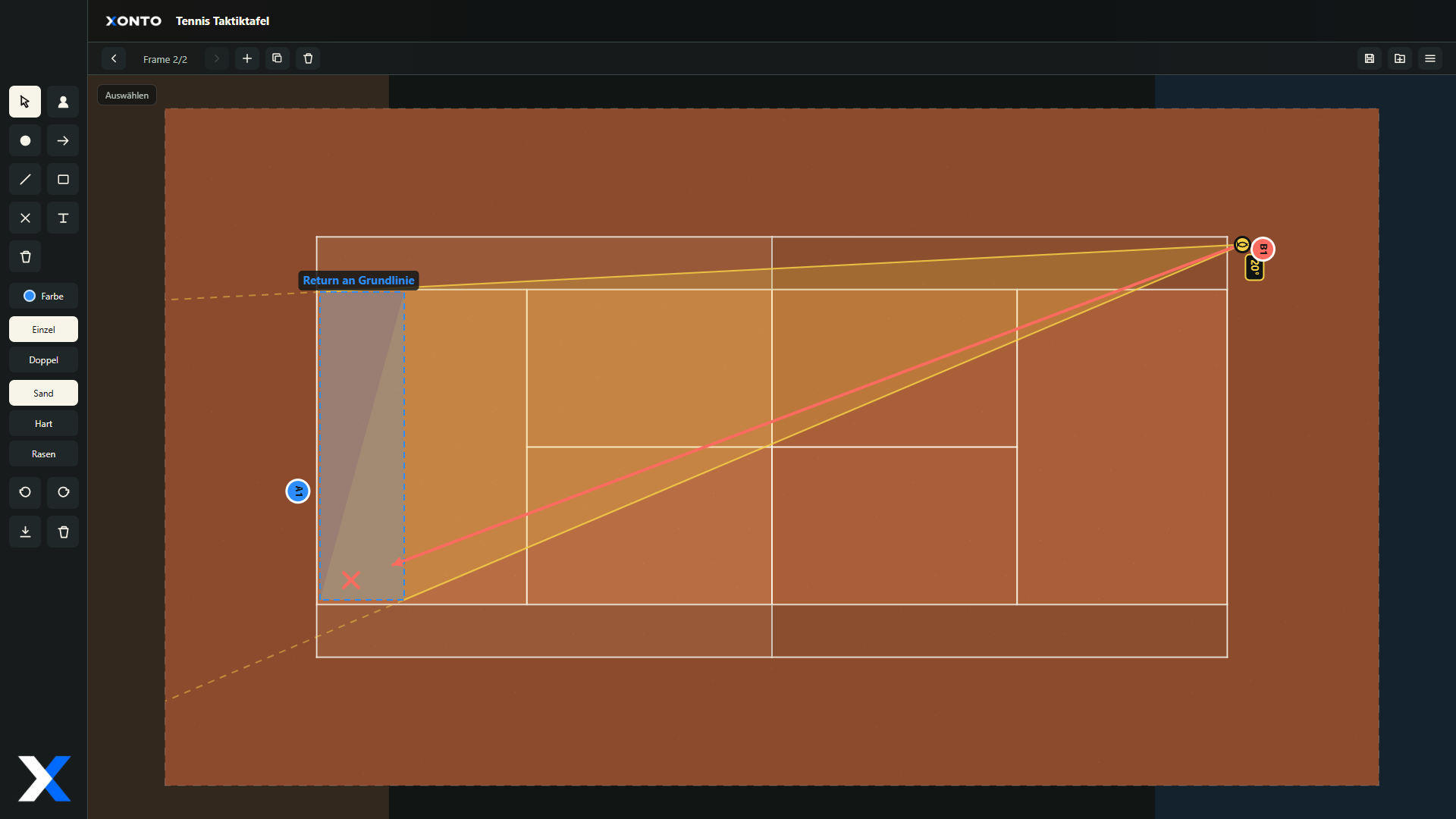 Desktop-Screenshot mit Return-Situation